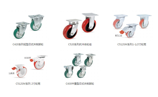  中重載腳輪（載重500公斤以下）
